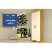 Armário Multiuso Casal Iris C- 2 Portas C- Chave Cinamomo-off White - Acp - 2