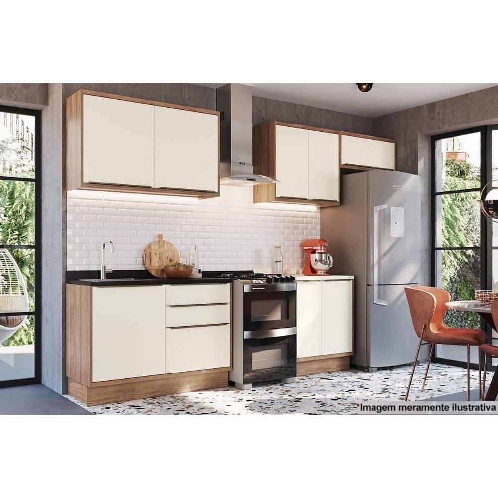 Armário Aéreo P- Cozinha Versalis Ph 3045 C- 2 Portas 120cm Freijo-cinza Argila - Herval - 4