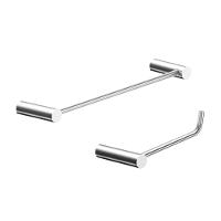 Kit De Acessórios Para Banheiro Alto Brilho 2 Peças Grego Metal 2010or - 1