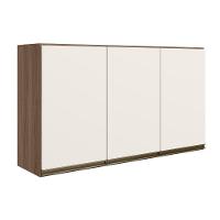 Armario Aereo 3 Portas Mdf 120 Cm Kali 12197 Carvalho Toq Off White Cetim Nicioli Carvalho Toq Off White Cetim - 1