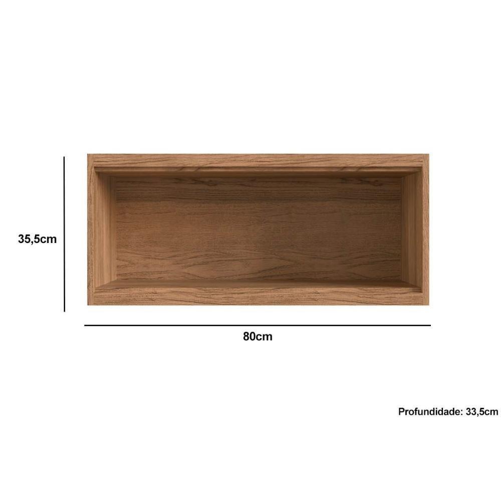 Armário De Geladeira P- Cozinha Versalis Ph 3046 C- 1 Porta Basculante 80cm Freijo-grafite - Herval - 3