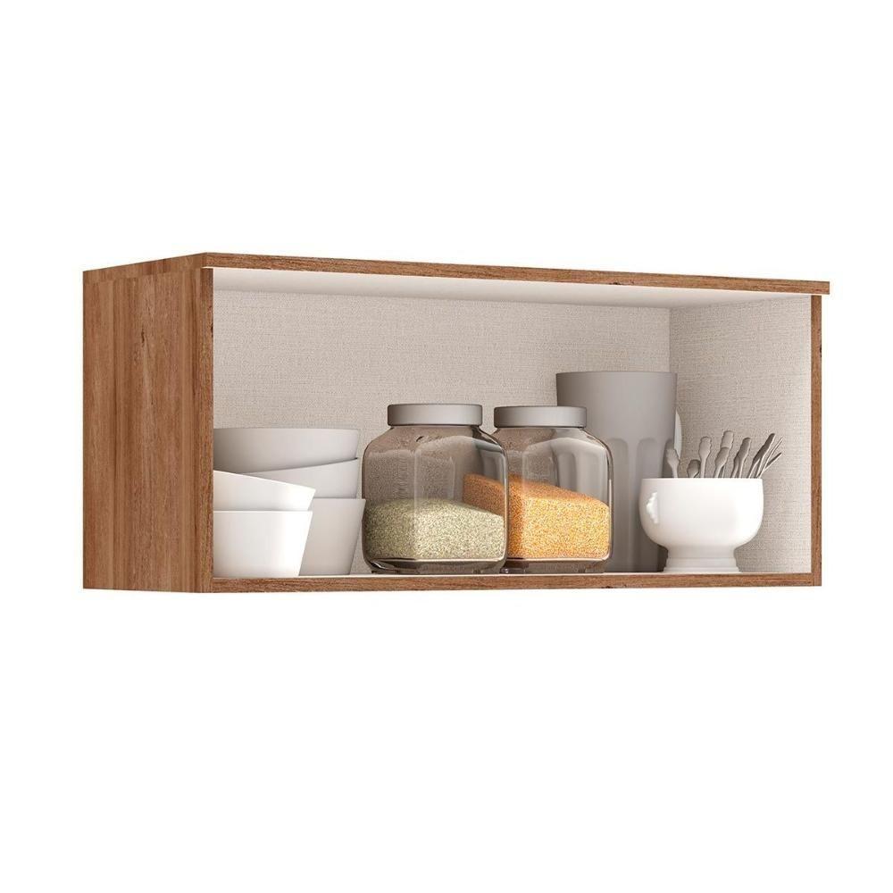 Armário De Cozinha Modulado Alpha 2503 C- 1 Porta Basculante 80cm Branco - Carraro - 3