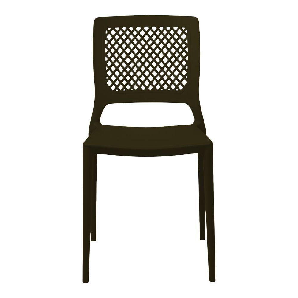 Cadeira Empilhável Vênus Bronze Em Polipropileno Acrilys - 3