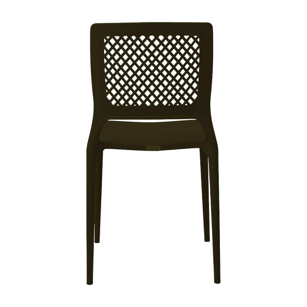 Cadeira Empilhável Vênus Bronze Em Polipropileno Acrilys - 4