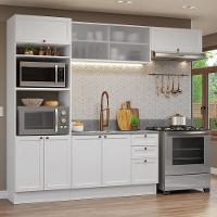 Armário De Cozinha Completa 270 Cm Branco Vik Madesa 03 Branco - 1
