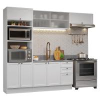 Armário De Cozinha Completa 270 Cm Branco Vik Madesa 03 Branco - 2