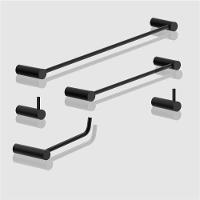 Kit Acessórios Para Banheiro Preto Fosco 5 Peças Grego Metal 2070or - 3