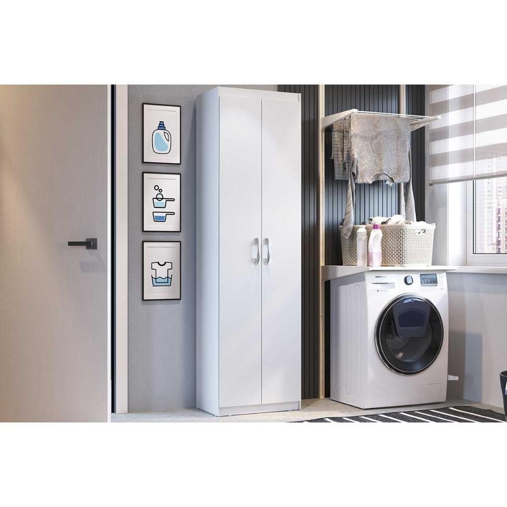 Armário Multiuso Lavanderia Ph 1711 C- 2 Portas Branco - Herval - 1