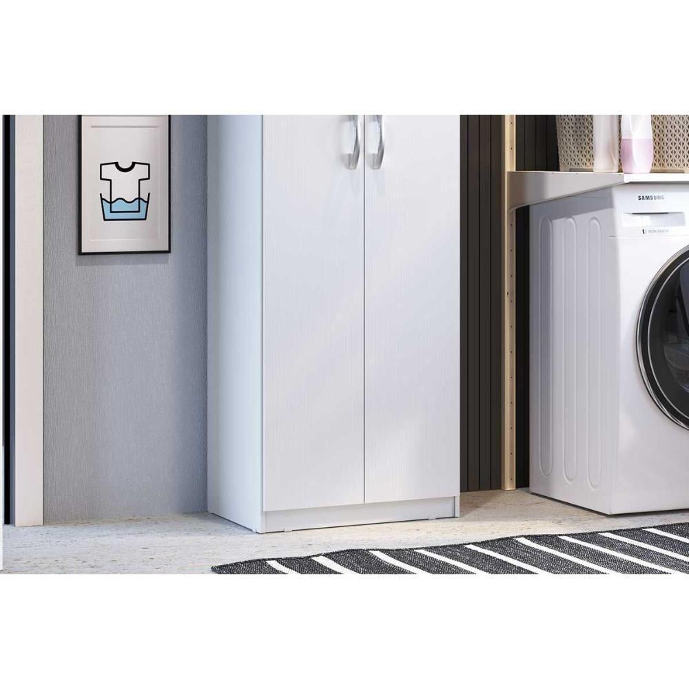 Armário Multiuso Lavanderia Ph 1711 C- 2 Portas Branco - Herval - 8