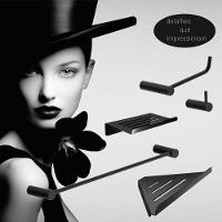 Kit Acessórios Para Banheiro Preto Fosco 5 Peças Grego Metal 2102or - 2