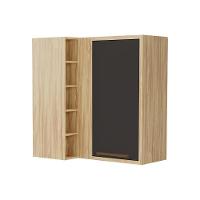 Armário Aéreo P- Cozinha Canto Syrah C- 1 Porta E 5 Nichos 88cm Amendoa-grafite - Ronipa - 1