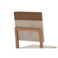 Cadeira De Cozinha Mila Plus Kit 2 Un Nature-corano Caramelo-linho Creme - Henn - 5