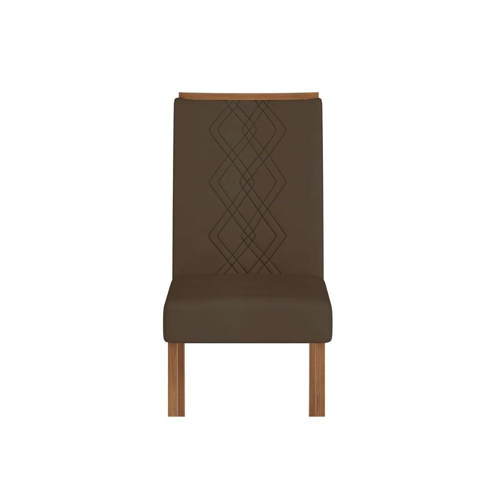 Cadeira Sala De Jantar Ayla Kit 2 Un Freijo-suede Lunar Grafite - Dj Móveis - 5