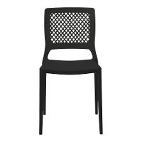 Cadeira Empilhável Vênus Preta Em Polipropileno Acrilys - 3