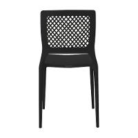 Cadeira Empilhável Vênus Preta Em Polipropileno Acrilys - 4