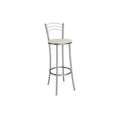 Banqueta Sala De Jantar Petra 1b700cr Aço 1 Un Cromado-ano Bege - Kappesberg