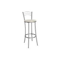 Banqueta Sala De Jantar Petra 1b700cr Aço 1 Un Cromado-ano Bege - Kappesberg - 1