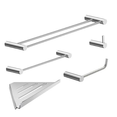 Kit Acessórios Para Banheiro Escovado 5 Peças Grego Metal 2160or