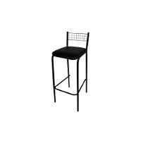 Banqueta Sala De Jantar Gênova 1b705prf Aço 1 Un Preto-corano Preto - Kappesberg - 1