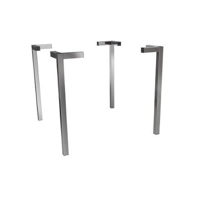 Base Mesa De Jantar Santorini M089 Aço S- Tampo Cromada - Kappesberg