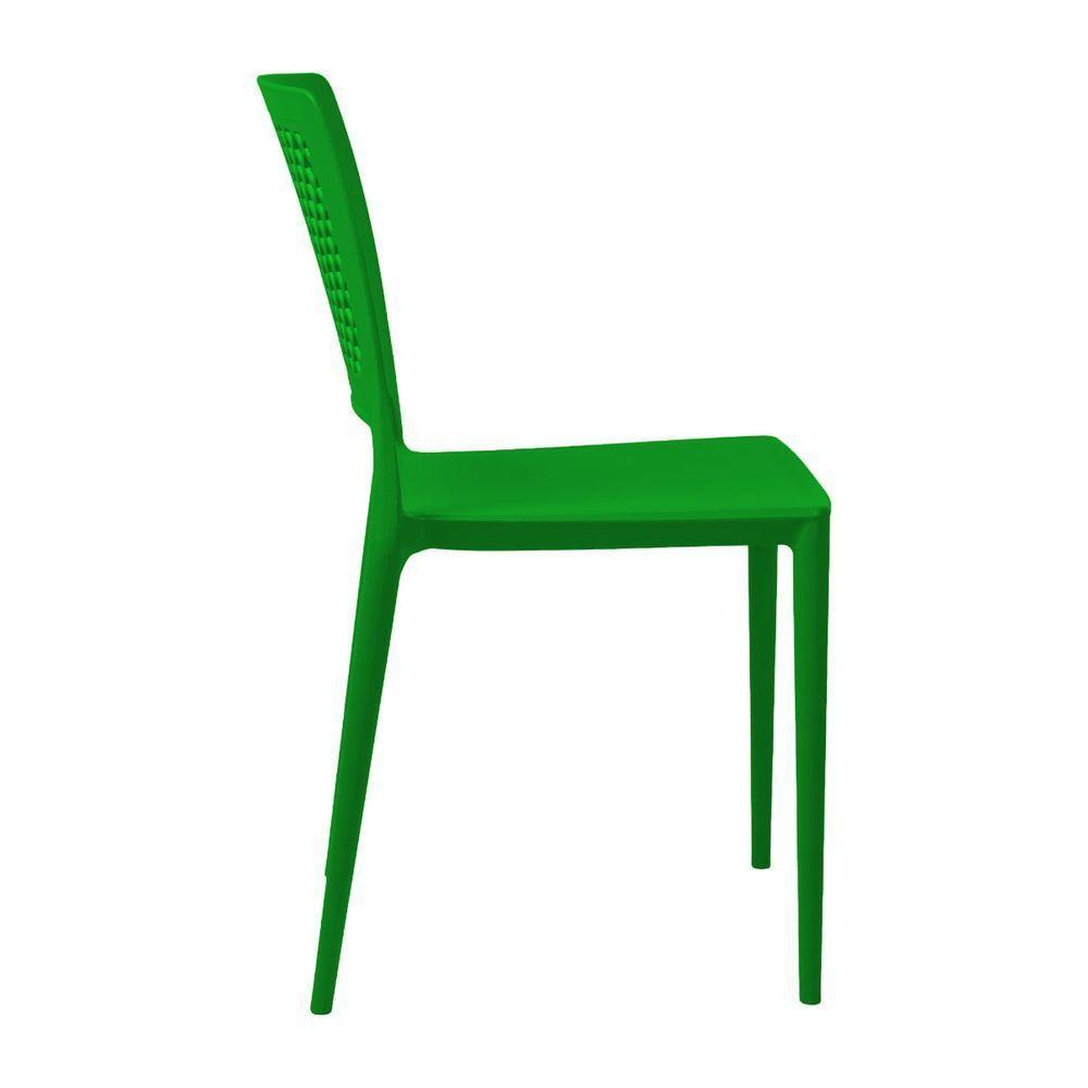 Cadeira Empilhável Vênus Verde Em Polipropileno Acrilys - 2