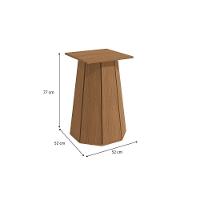 Base Mesa De Jantar Jade Ba54 Madeirado S- Tampo Canela - Kappesberg - 2