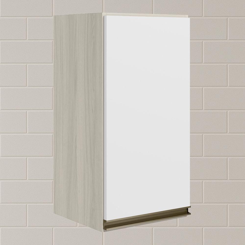 Armario Aereo 1 Porta Mdf 35 Cm Kali 16089 Bianco Toq Branco Uv Nicioli Bianco Toq Branco Uv - 2