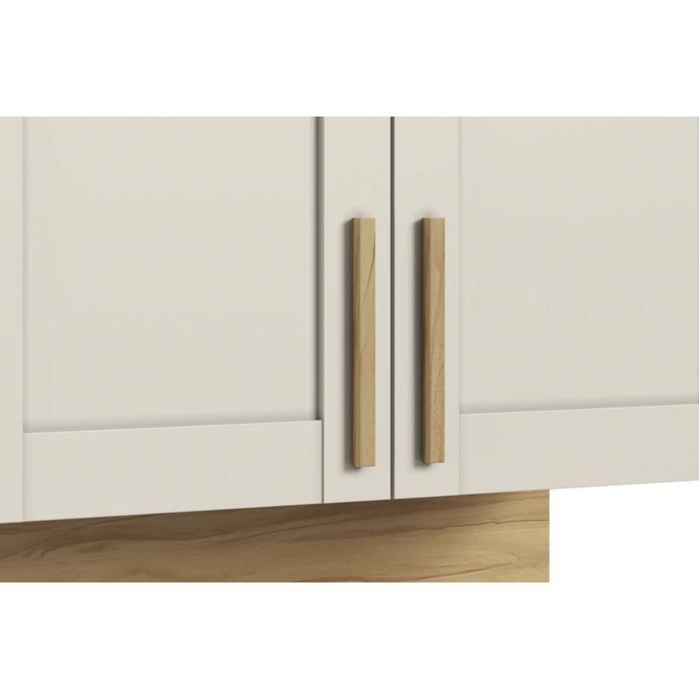 Armário Aéreo P- Cozinha Riesling C- 2 Portas E Prateleira 80cm Amendoa-off White - Ronipa - 6