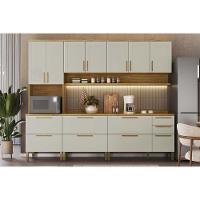 Armário Aéreo P- Cozinha Riesling C- 2 Portas E Prateleira 80cm Amendoa-off White - Ronipa - 5