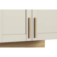 Armário Aéreo P- Cozinha Riesling C- 2 Portas E Prateleira 80cm Amendoa-off White - Ronipa - 6