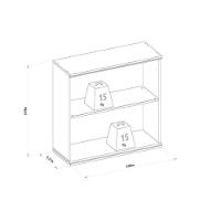 Armário Aéreo Cozinha Modulado Atena C- 2 Portas 80cm Jequitiba-off White Fosco - Linea Brasil - 2