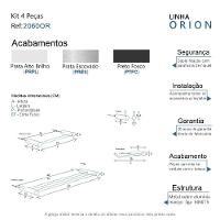 Kit Acessórios Para Banheiro Escovado 4 Peças Grego Metal 2060or - 8