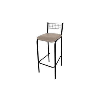 Banqueta Sala De Jantar Gênova 1b705prf Aço 1 Un Preto-boucle Bege Fendi - Kappesberg