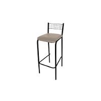 Banqueta Sala De Jantar Gênova 1b705prf Aço 1 Un Preto-boucle Bege Fendi - Kappesberg - 1