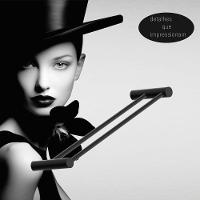 Toalheiro Duplo Rosto Para Banheiro Preto Fosco Orion Grego Metal 40cm - 2