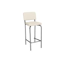 Banqueta Sala De Jantar Fiji 1b712cr Aço 1 Un Cromado-ano Bege - Kappesberg - 1