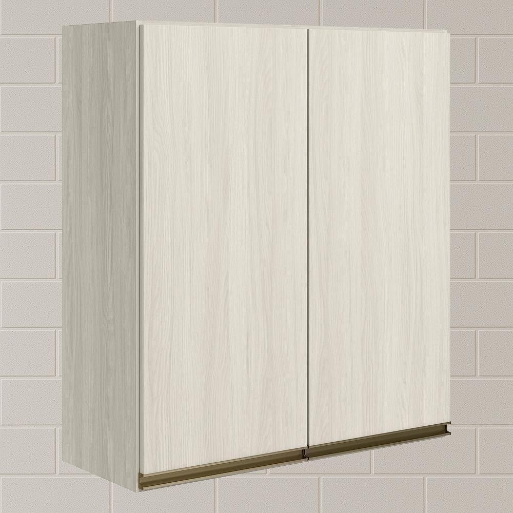 Armario Aereo 2 Portas Mdf 60 Cm Kali 12205 Bianco Toq Bianco Toq Nicioli Bianco Toq Bianco Toq - 2