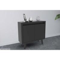 Buffet De Sala Jantar Me4187 C- 2 Portas Preto - Tecno Mobili - 1