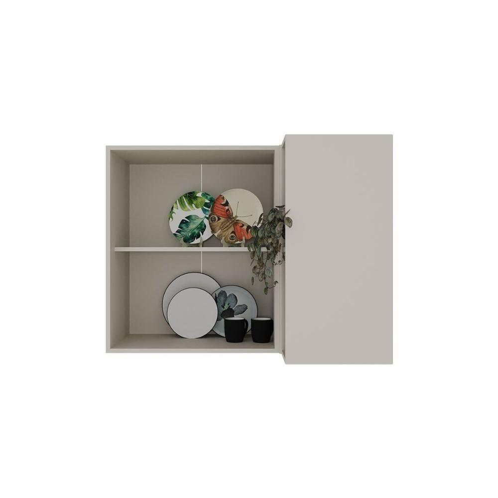 Armário Aéreo P- Cozinha Amsterdam Ph 3106 Canto Reto C- 1 Porta E 2 Nichos 92,5cm Grafite - Herval - 3