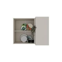 Armário Aéreo P- Cozinha Amsterdam Ph 3106 Canto Reto C- 1 Porta E 2 Nichos 92,5cm Grafite - Herval - 3