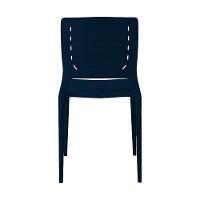 Cadeira Empilhável Saturno Azul Marinho Em Polipropileno Acrilys - 4
