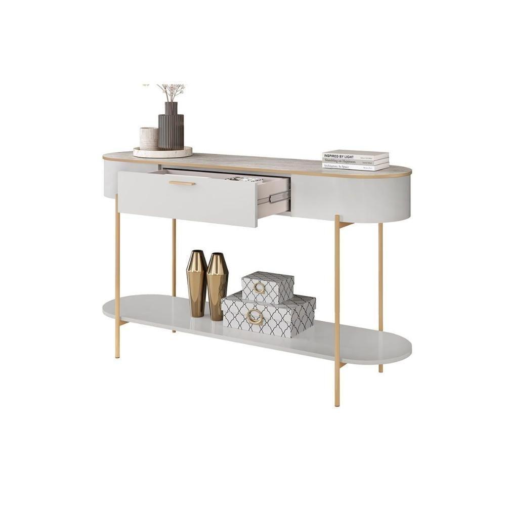 Aparador De Sala Jantar Caren C- 1 Gaveta Bali-quartzo - Dj Móveis - 6