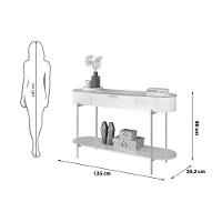 Aparador De Sala Jantar Caren C- 1 Gaveta Bali-quartzo - Dj Móveis - 2