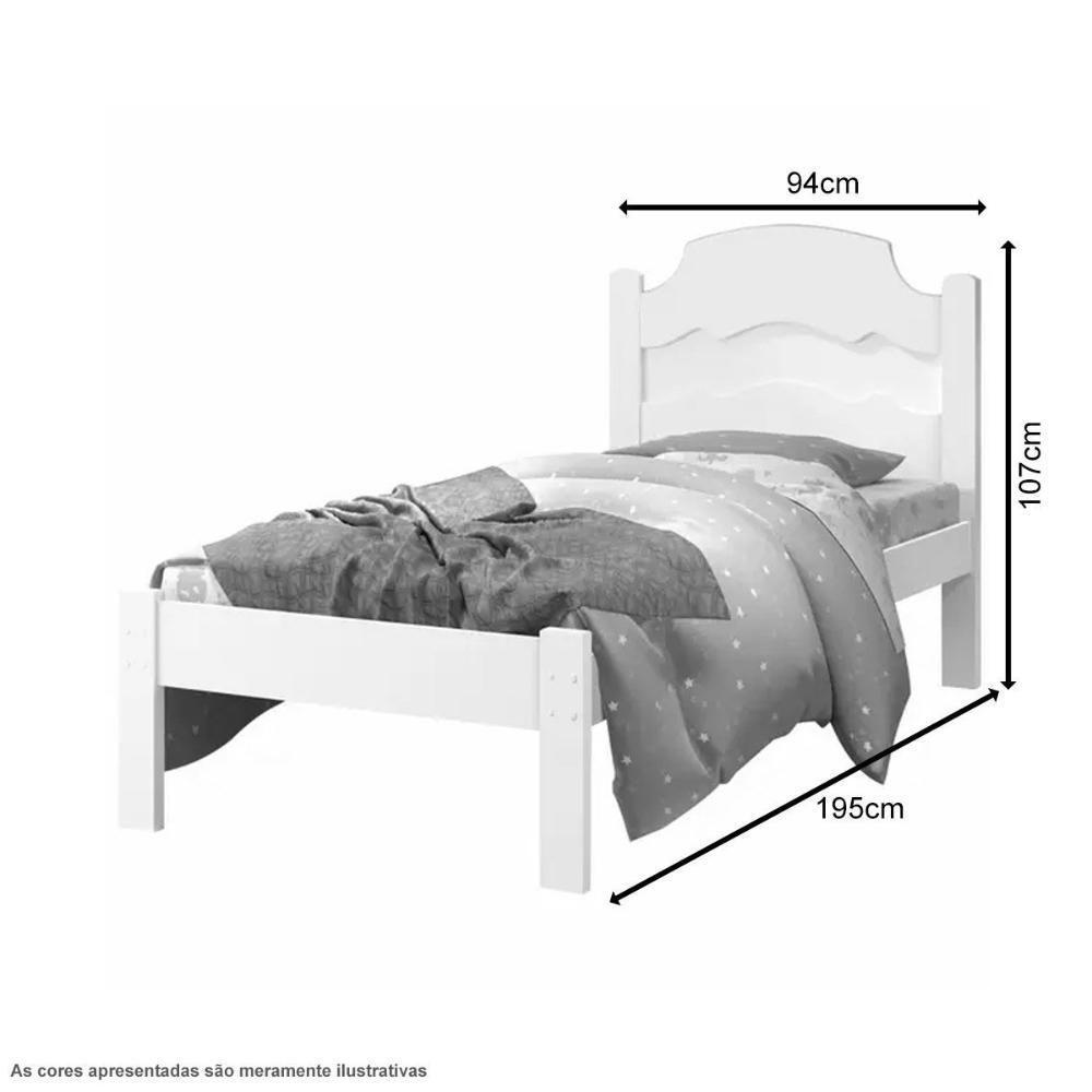 Cama Iris Solteiro 0,88cm Rosa/azul Com Colchão - Cambel Móveis - 2