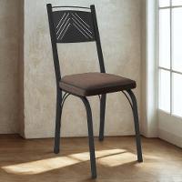 Cadeira Tubular Europa 151 Preto Assento Madeira Imbuia Artef Madeira Imbuia - 2