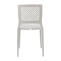 Cadeira Empilhável Vênus Cinza Claro Em Polipropileno Acrilys - 4