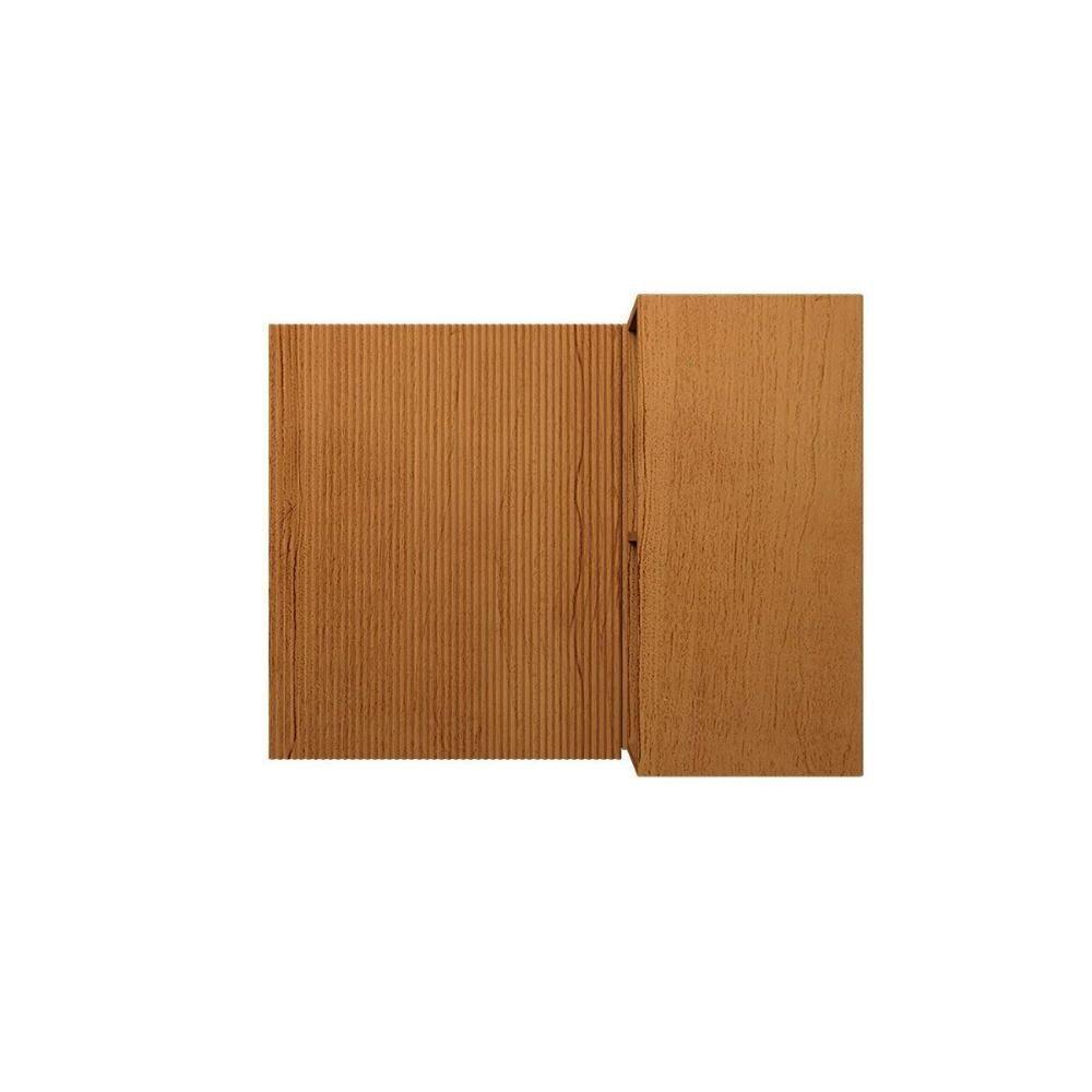 Armário Aéreo P- Cozinha Denver Ph 3106 Canto Reto C- 1 Porta Ripada E 2 Nichos 92,5cm Freijo Rocks - Herval - 2