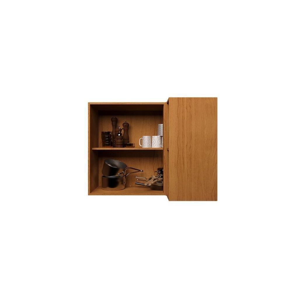 Armário Aéreo P- Cozinha Denver Ph 3106 Canto Reto C- 1 Porta Ripada E 2 Nichos 92,5cm Freijo Rocks - Herval - 3