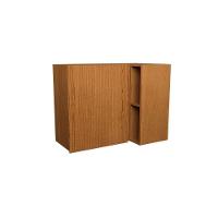 Armário Aéreo P- Cozinha Denver Ph 3106 Canto Reto C- 1 Porta Ripada E 2 Nichos 92,5cm Freijo Rocks - Herval - 1