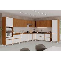 Armário Aéreo P- Cozinha Denver Ph 3106 Canto Reto C- 1 Porta Ripada E 2 Nichos 92,5cm Freijo Rocks - Herval - 5